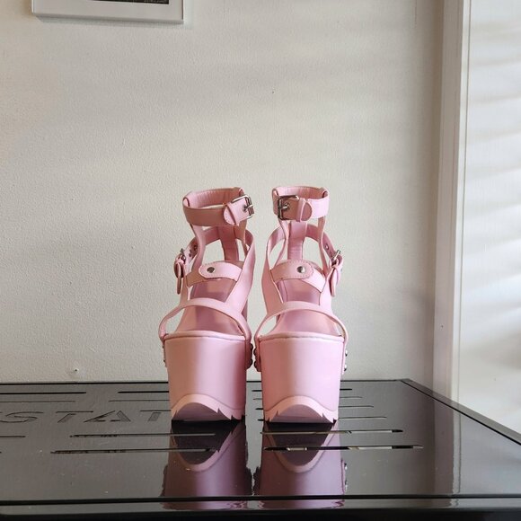 Pink platform sandals size 7 from YRU - Picture 3 of 6